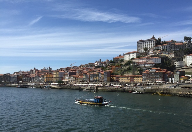 El río Duero a su paso por Oporto.