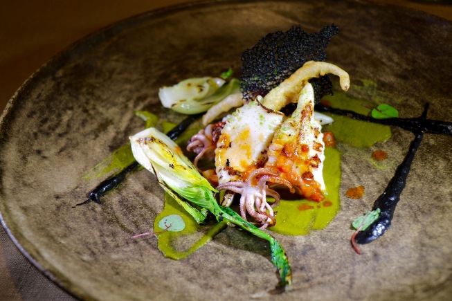 4 etimo Chipiron, Acelgas y Kimchy de Fresas - 1